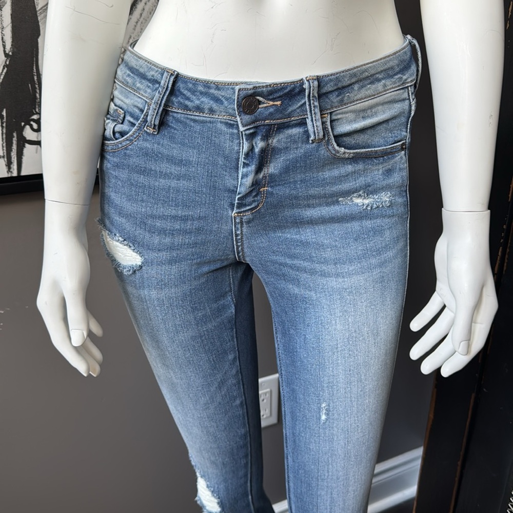 Hidden Distressed Jeans - Picture 3 of 13